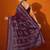burgundy batik pure cotton bagru saree