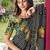 black floral gotta patti poly chiffon designer saree