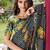 black floral gotta patti poly chiffon designer saree