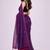 purple polka dot mirror work pure cotton handloom khadi saree
