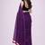 purple polka dot mirror work pure cotton handloom khadi saree