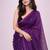 purple polka dot mirror work pure cotton handloom khadi saree