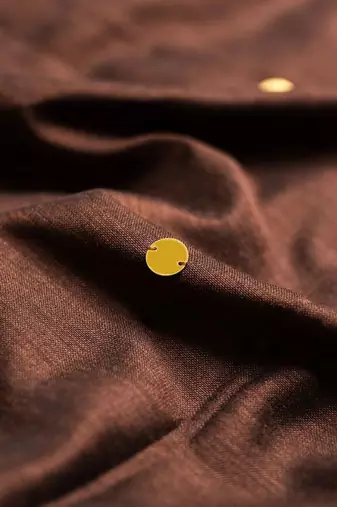 brown mirror work pure cotton handloom khadi saree