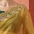 yellow embellished embroidered art silk designer saree