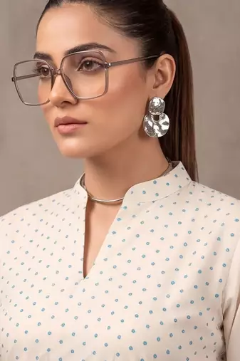 women floral printed regular kurta with trousers