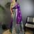 purple woven design zari banarasi saree with blouse piece
