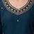 women ethnic motifs embroidered regular thread work kurta with trousers & dupatta
