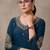 women ethnic motifs embroidered regular thread work kurta with trousers & dupatta