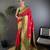 magenta woven design zari banarasi saree with blouse piece