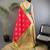 magenta woven design zari banarasi saree with blouse piece
