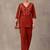 women ethnic motifs embroidered regular thread work kurta with trousers