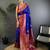 blue woven design zari banarasi saree
