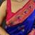 blue woven design zari banarasi saree