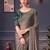 grey beads and stones pure chiffon saree