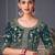 grey beads and stones pure chiffon saree