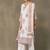 women floral printed regular kurta with trousers & with dupatta