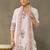 women floral printed regular kurta with trousers & with dupatta