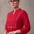 women ethnic motifs embroidered regular beads and stones cotton kurta with trousers & with