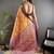 orange woven design zari silk blend kanjeevaram saree