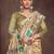 beige bandhani embroidered silk cotton tussar saree