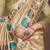 beige bandhani embroidered silk cotton tussar saree