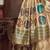 beige bandhani embroidered silk cotton tussar saree