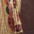 beige woven design tussar saree with unstitched blouse piece