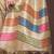 beige bandhani print tussar saree