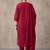 women floral embroidered regular thread work cotton kurta with trousers & with dupatta