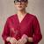 women floral embroidered regular thread work cotton kurta with trousers & with dupatta