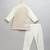 Off white woven cotton kurta set
