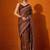 rust batik pure cotton bagru saree