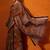 rust batik pure cotton bagru saree