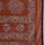 rust batik pure cotton bagru saree