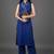 women shoulder strap straight kurta with trousers & dupatta