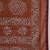 rust batik pure cotton bagru saree