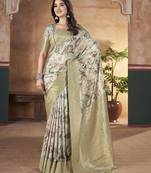 olive ethnic motifs banarasi saree