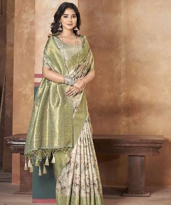 olive ethnic motifs banarasi saree 4