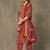 women printed regular cotton kurta with trousers & with dupatta