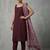 women ethnic motifs regular kurta with trousers & with dupatta