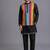 black printed cotton silk kurta set