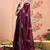 magenta embellished beads and stones pure chiffon designer saree