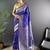 blue woven design zari banarasi saree