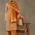 women printed regular cotton kurta with palazzos & with dupatta