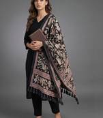 women regular kurta with trousers & with dupatta