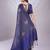 navy_blue embroidered organza saree