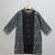 Black printed cotton silk Men Kurta Set