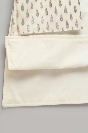 Ivory embroidered cotton silk Men Bandhgala and Pant