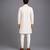 Ivory embroidered cotton silk Men Bandhgala and Pant