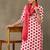 women printed regular cotton kurta with palazzos & with dupatta